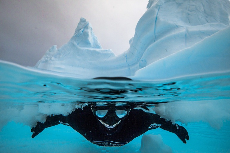 Plongée entre les glaces... Interview Laurent Marie - entre les glaces